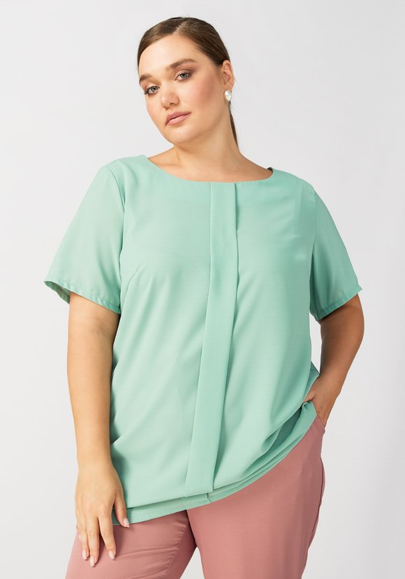 Блуза с вертикальной складкой шир.  580, рис. 1