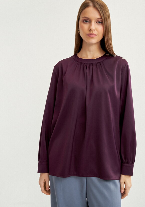 Блуза с воротником  стойка шир.  580, рис. 12