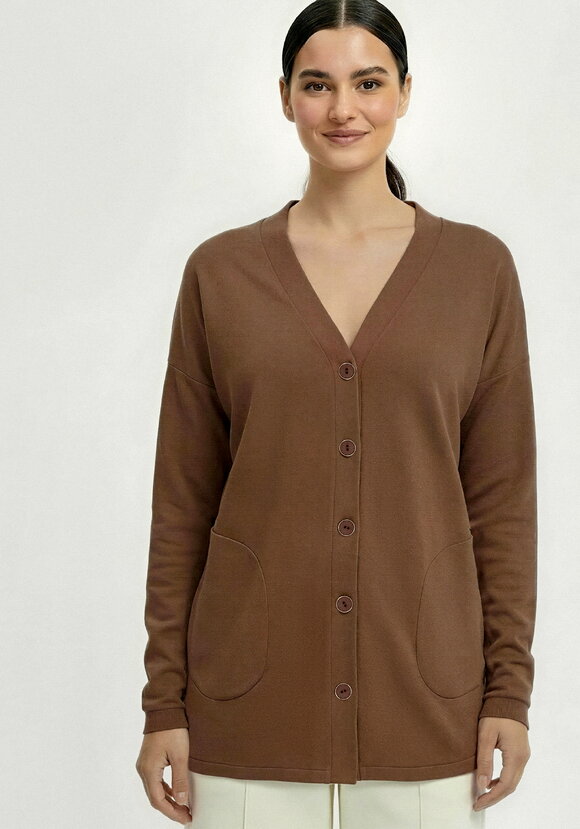 Кардиган на пуговицах утепленный шир.  580, рис. 12