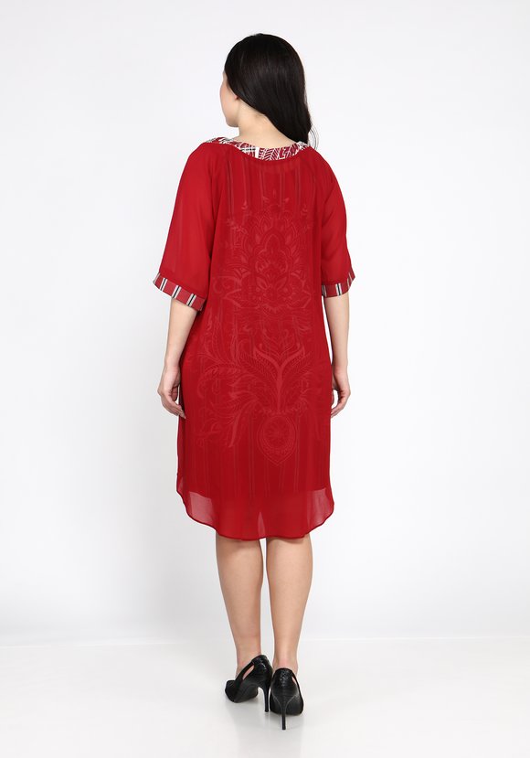 Платье двойка в полоску шир.  580, рис. 6