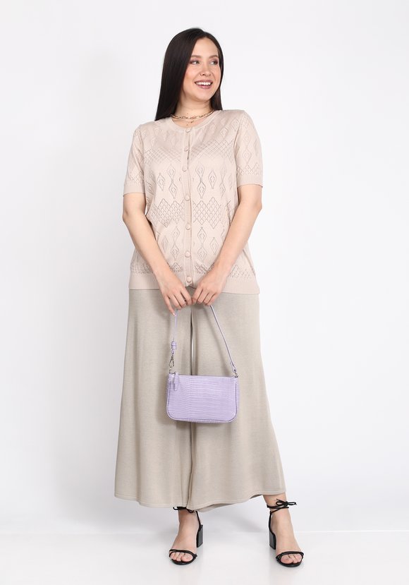 Брюки-кюлоты широкие на резинке шир.  580, рис. 9