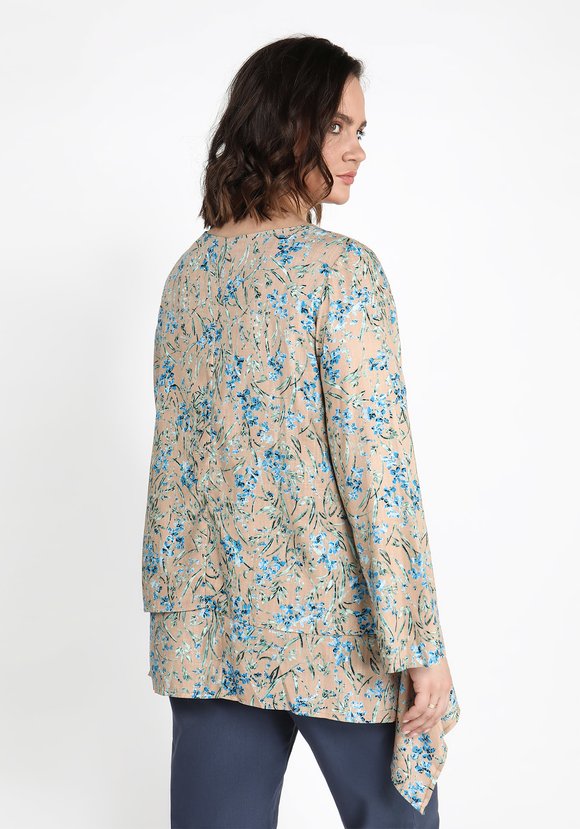 Туника с цветочным принтом Адель шир.  580, рис. 3
