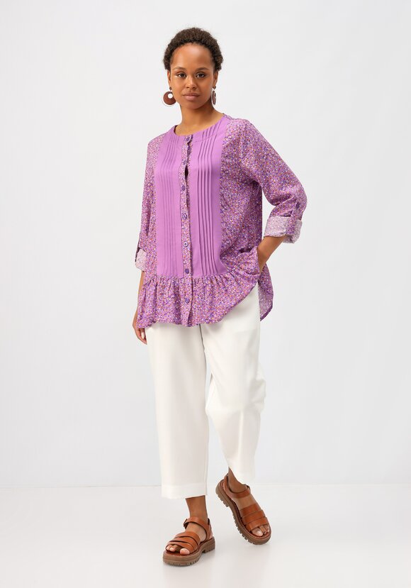 Блуза со складками впереди шир.  580, рис. 24