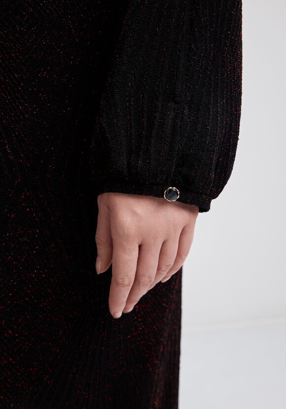 Платье трикотажное с бантом и люрексом шир.  580, рис. 6