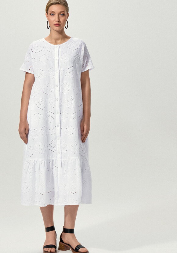 Платье ажурное с цельнокроеным рукавом шир.  580, рис. 4