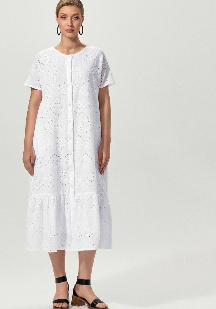 Платье ажурное с цельнокроеным рукавом шир.  750, рис. 4