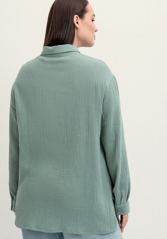 Рубашка муслиновая свободного кроя шир.  580, рис. 19