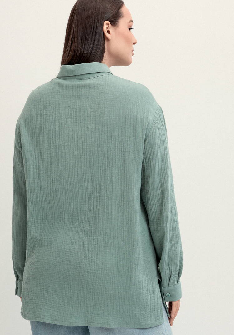 Рубашка муслиновая свободного кроя шир.  750, рис. 19