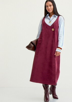 Сарафан с имитацией застёжки