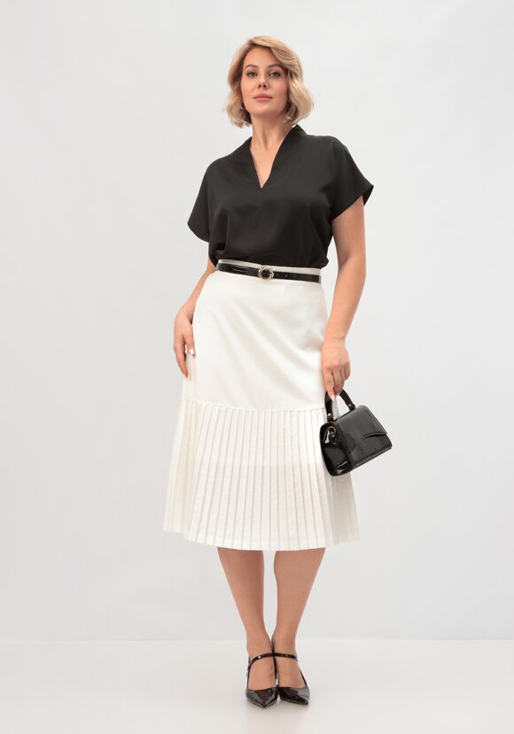 Юбка с плиссированным краем шир.  580, рис. 17