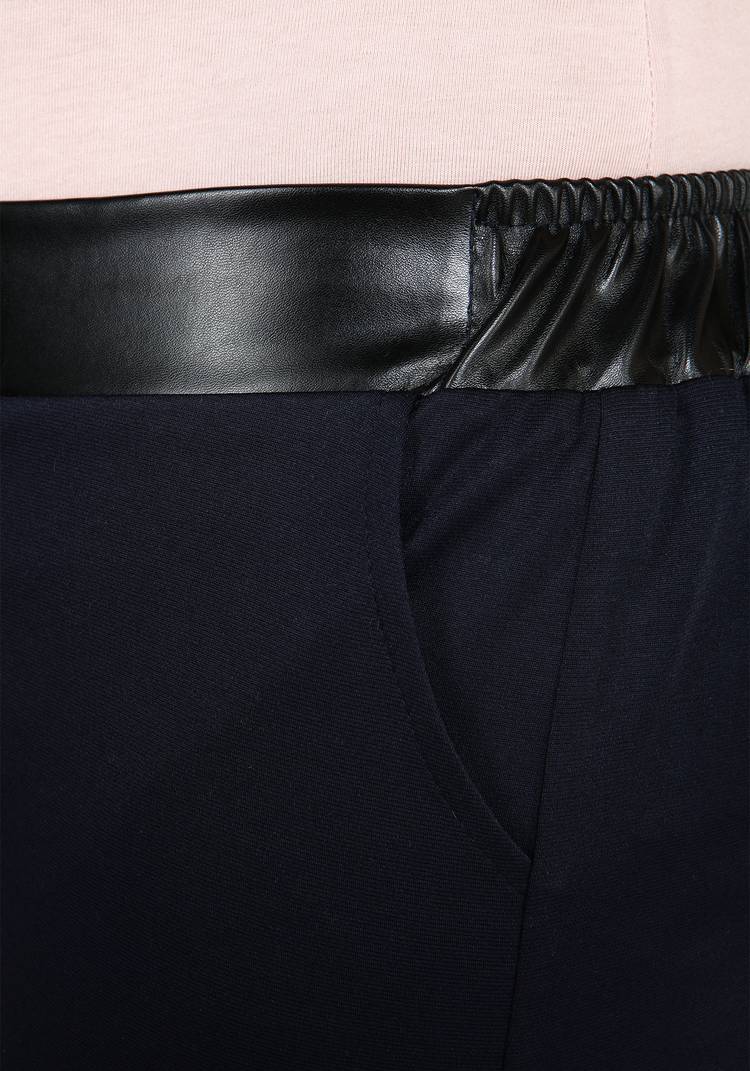 Брюки с поясом из эко-кожи шир.  750, рис. 4