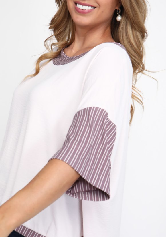 Туника комбинированная на пуговицах шир.  580, рис. 5