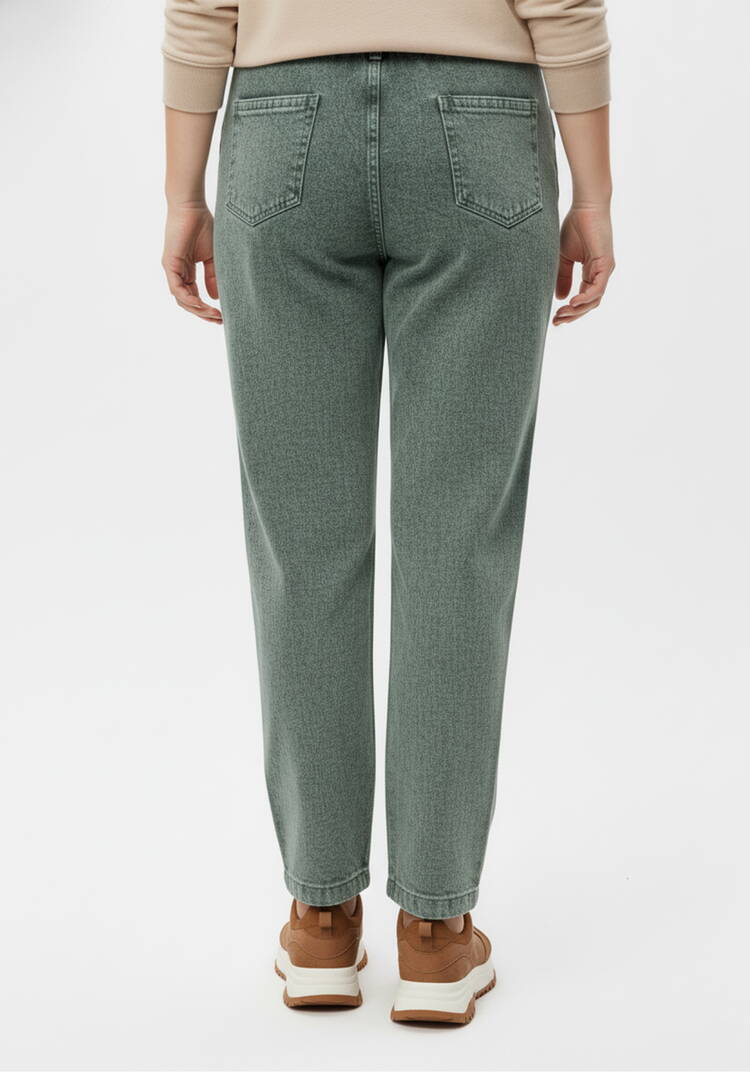 Джинсы с вышивкой на резинке шир.  750, рис. 3