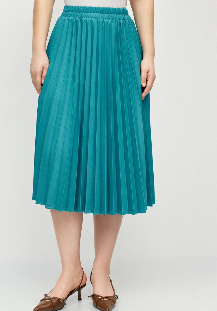 Юбка гофре из трикотажной ткaни шир.  750, рис. 18