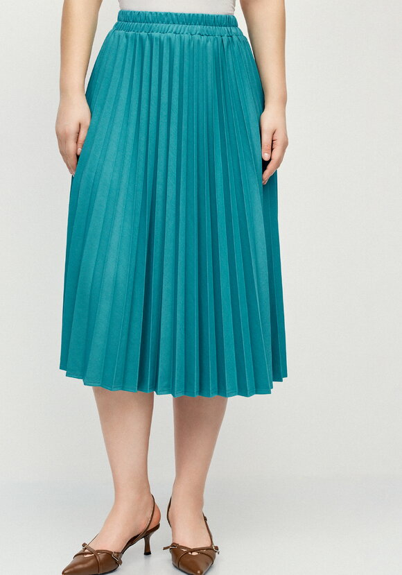 Юбка гофре из трикотажной ткaни шир.  580, рис. 18