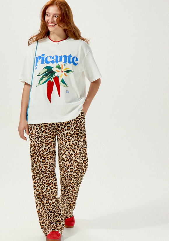 Брюки с анималистичным принтом шир.  580, рис. 7