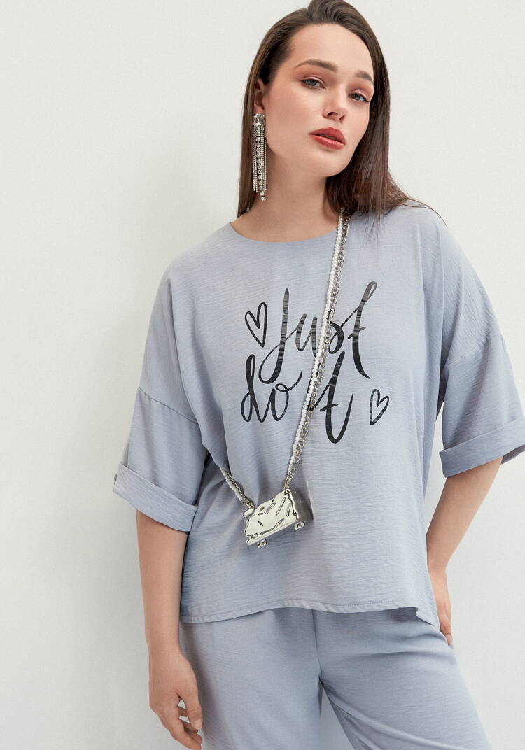 Костюм брючный с лаконичным принтом шир.  750, рис. 30