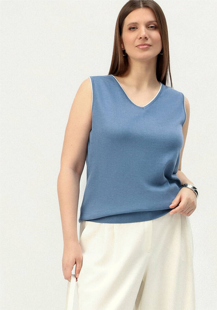 Топ с декором из метанити шир.  750, рис. 32