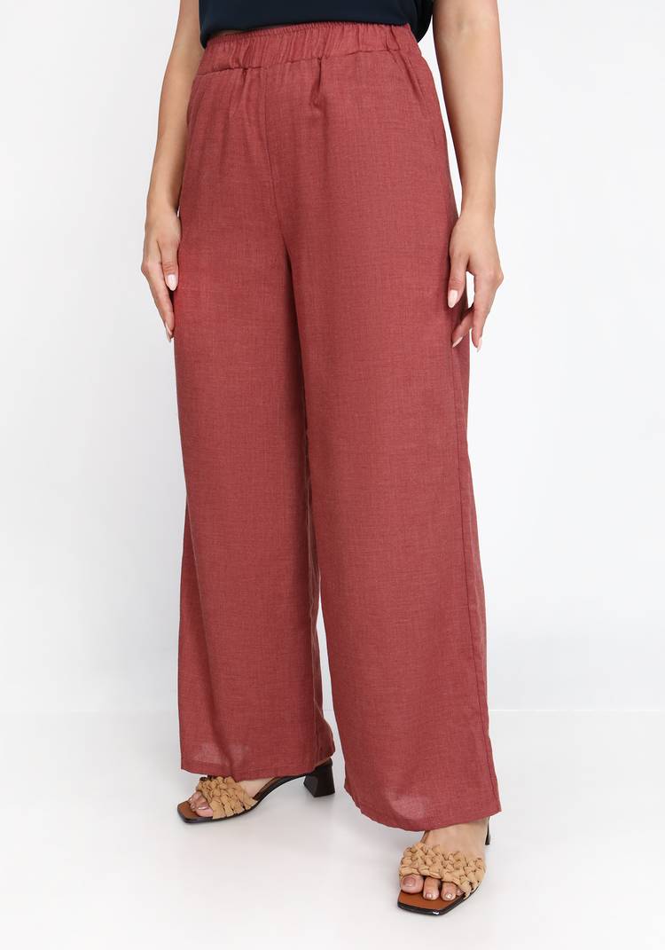 Брюки широкие из хлопка на резинке шир.  750, рис. 21