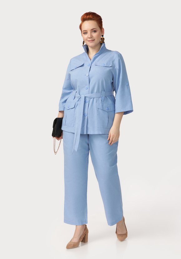 Брюки с эластичными вставками в поясе шир.  580, рис. 15