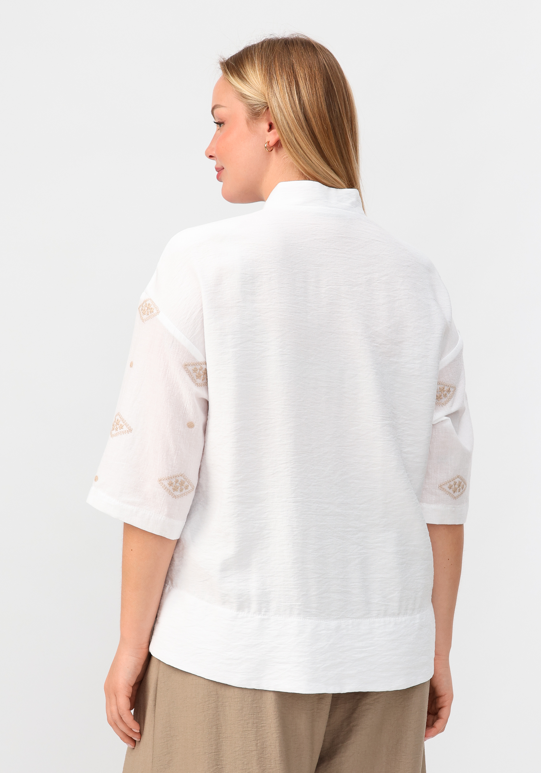 Блуза "Эдда" Мечты Данаи, цвет бежевый, размер 56 - фото 3