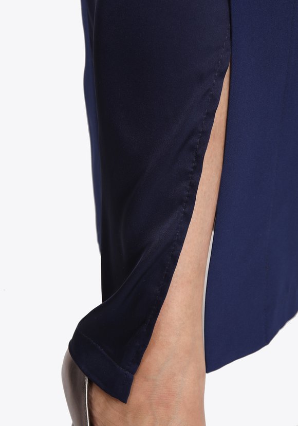 Брюки с атласными вставками и разрезами шир.  580, рис. 7