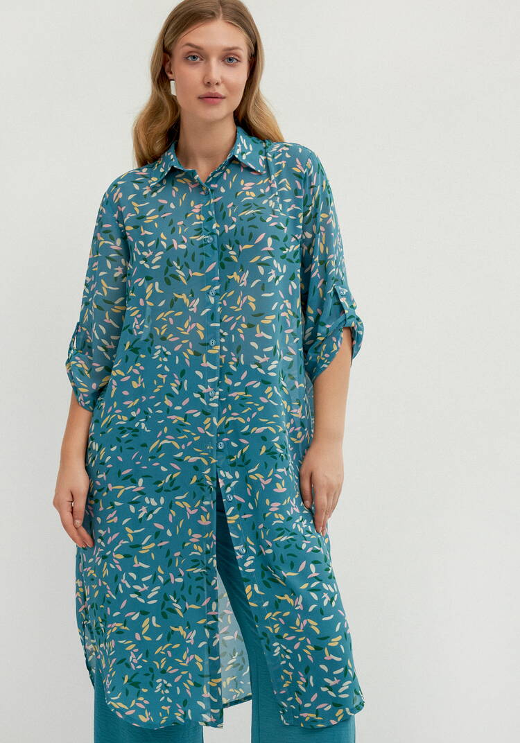 Рубашка с рукавом 7/8 и патами шир.  750, рис. 27