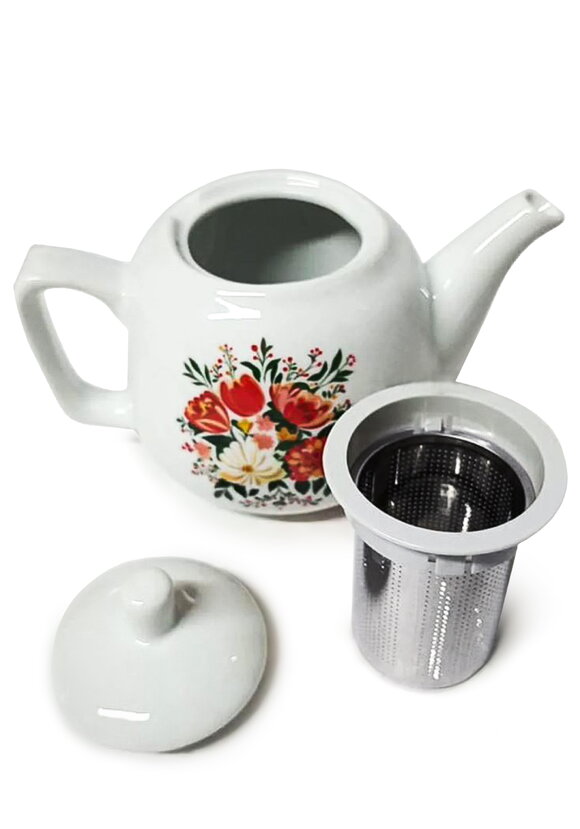 Электрический самовар Цветочный узор шир.  580, рис. 4