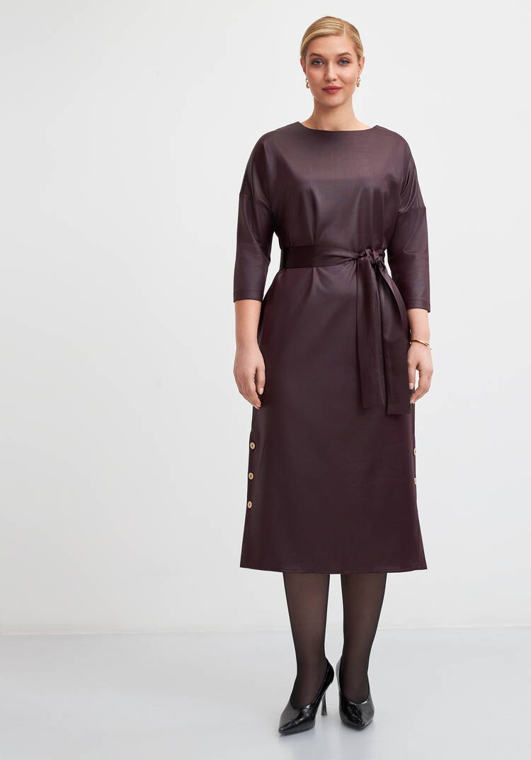 Платье с разрезами из трикотажа под кожу шир.  750, рис. 10