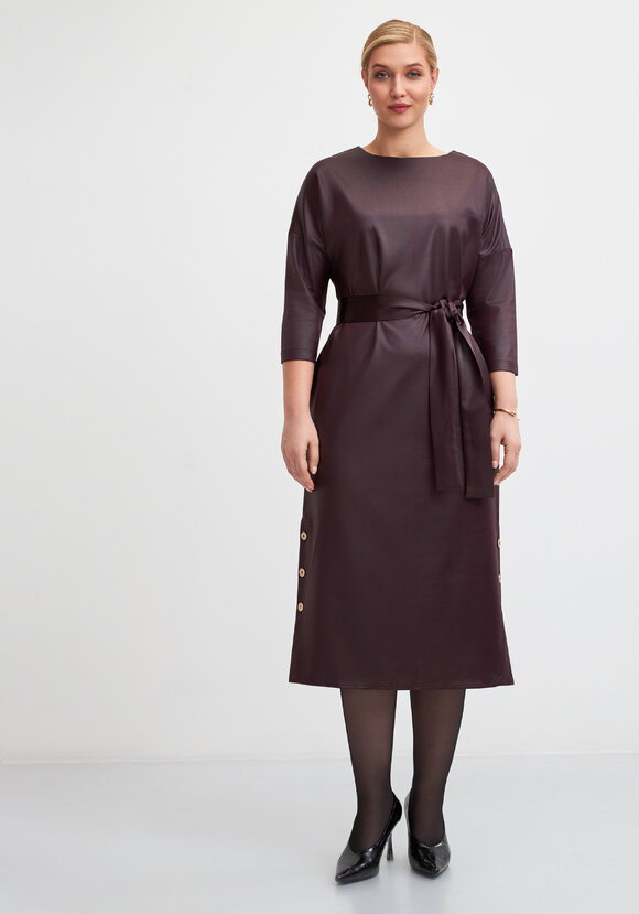 Платье с разрезами из трикотажа под кожу шир.  580, рис. 10