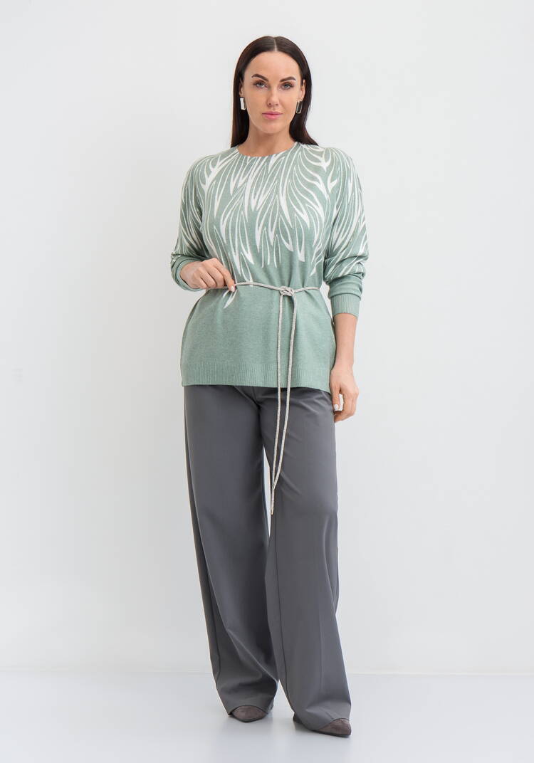 Джемпер Цветочное настроение шир.  750, рис. 2