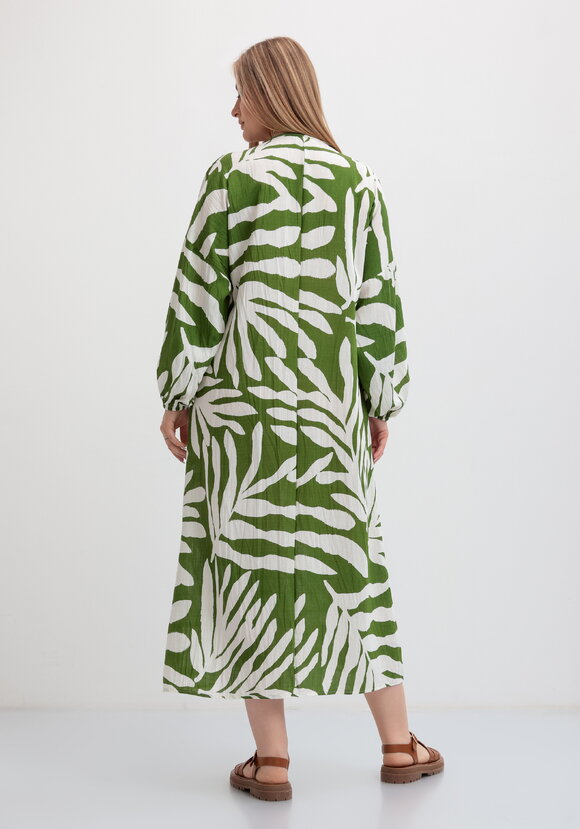 Платье макси с длинным рукавом шир.  580, рис. 7