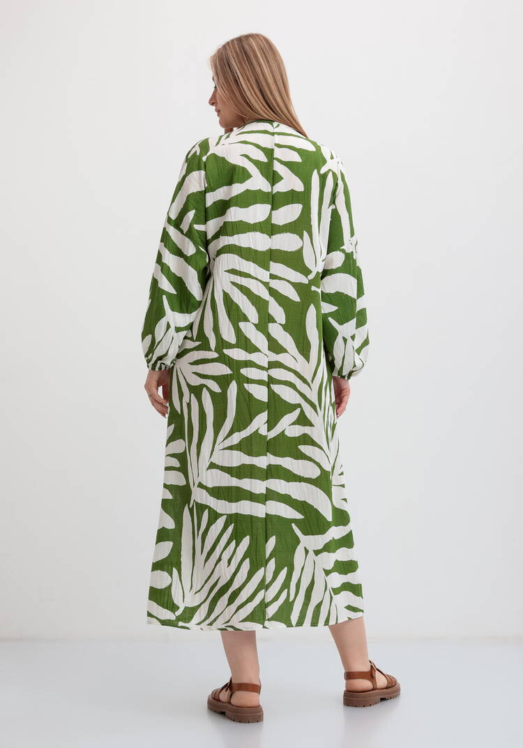 Платье макси с длинным рукавом шир.  750, рис. 7