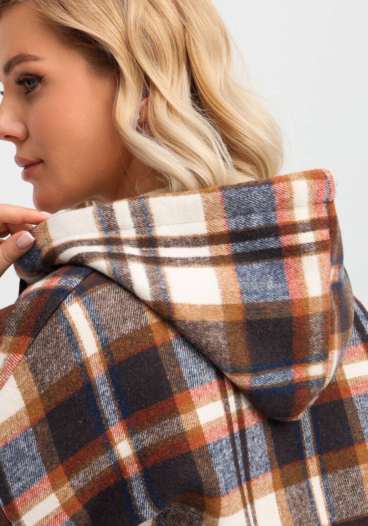 Толстовка утеплённая в клетку шир.  750, рис. 34