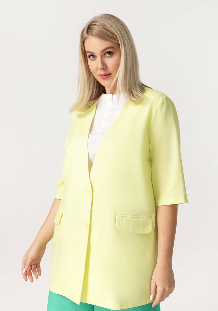 Жакет с карманами свободного кроя шир.  750, рис. 14