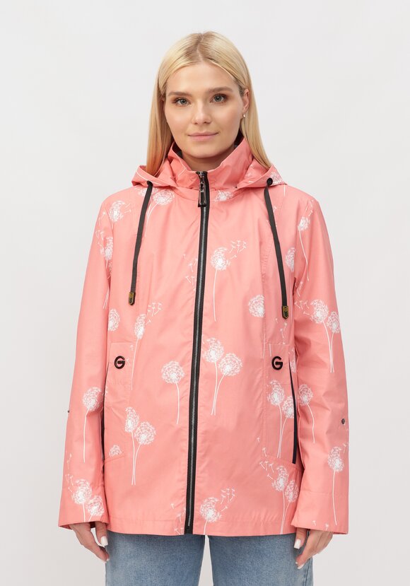 Ветровка с капюшоном на молнии и принтом шир.  580, рис. 18