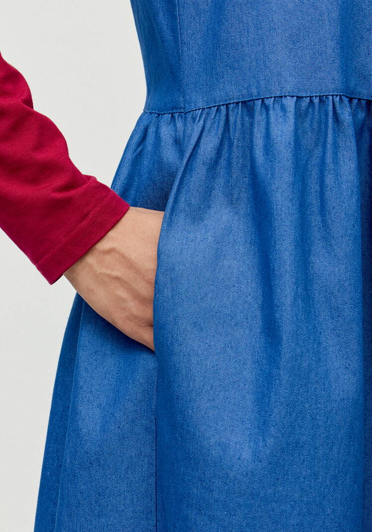 Сарафан оверсайз с отрезной линией талии шир.  750, рис. 23