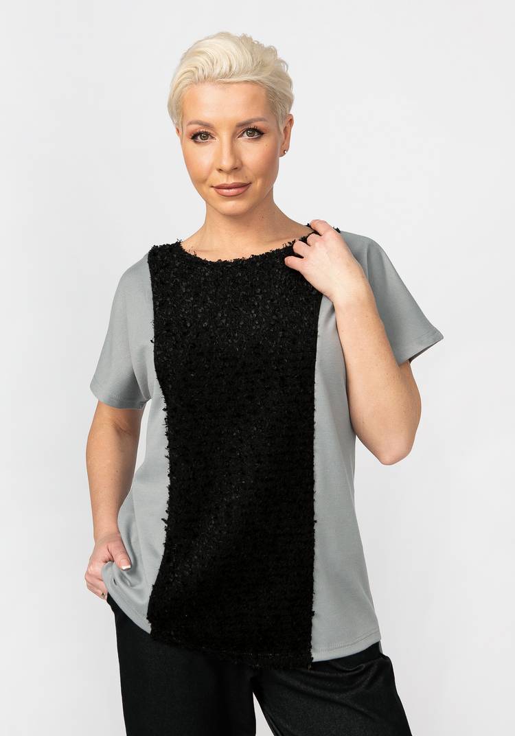 Туника с отделкой  по полочке Персефона шир.  750, рис. 9