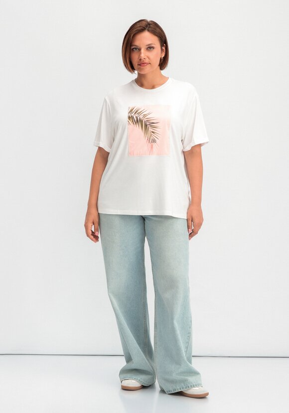 Футболка с принтом-аппликацией шир.  580, рис. 8