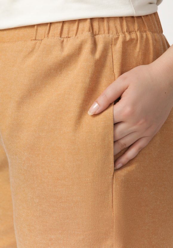 Брюки с эластичными вставками в поясе шир.  580, рис. 20