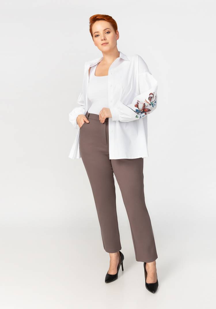 Брюки из плотного трикотажа шир.  750, рис. 11