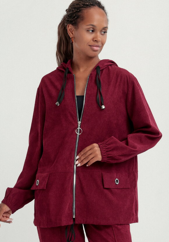 Куртка вельветовая с капюшоном на молнии шир.  580, рис. 9