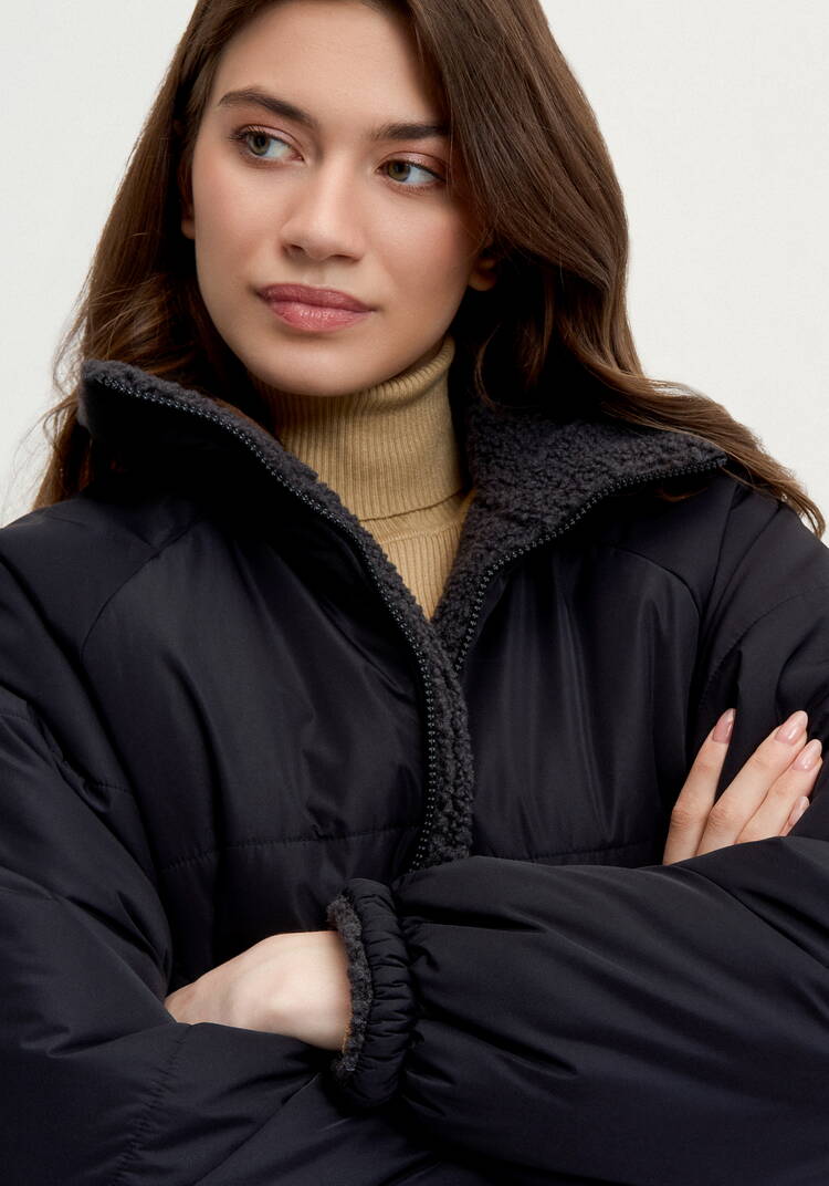 Двусторонняя куртка с высоким воротом шир.  750, рис. 25