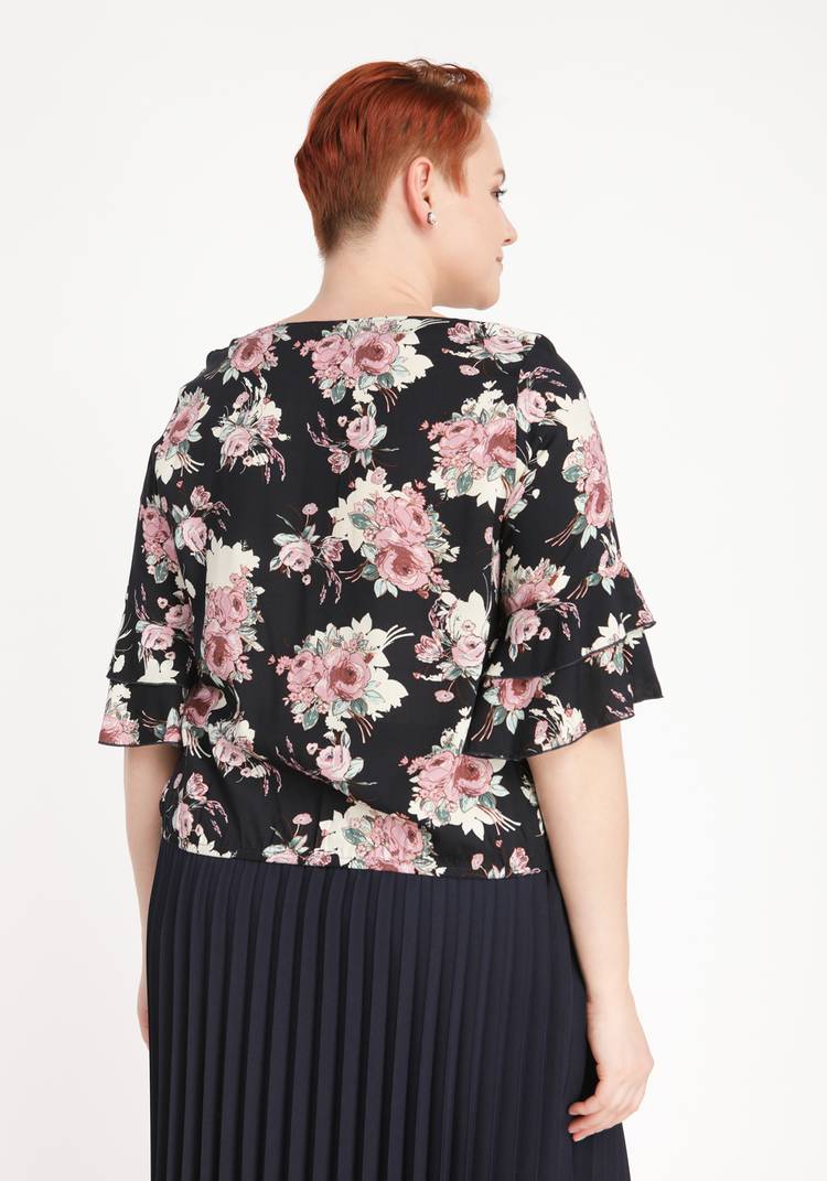 Блуза Яркие тропики шир.  750, рис. 3