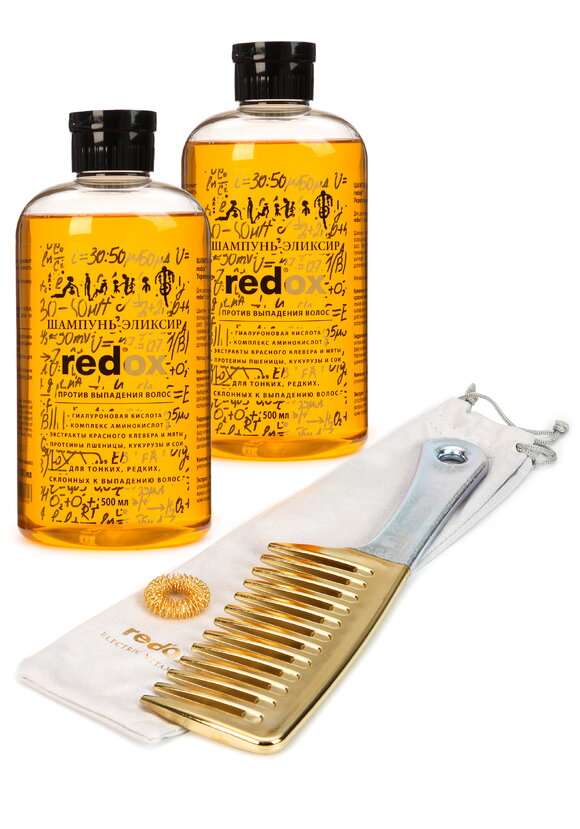 Комплекс Редокс шампунь+расческа 3 в 1 шир.  580, рис. 1