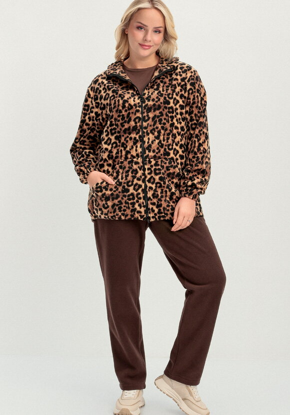 Толстовка из флиса с анималистичным принтом шир.  580, рис. 2