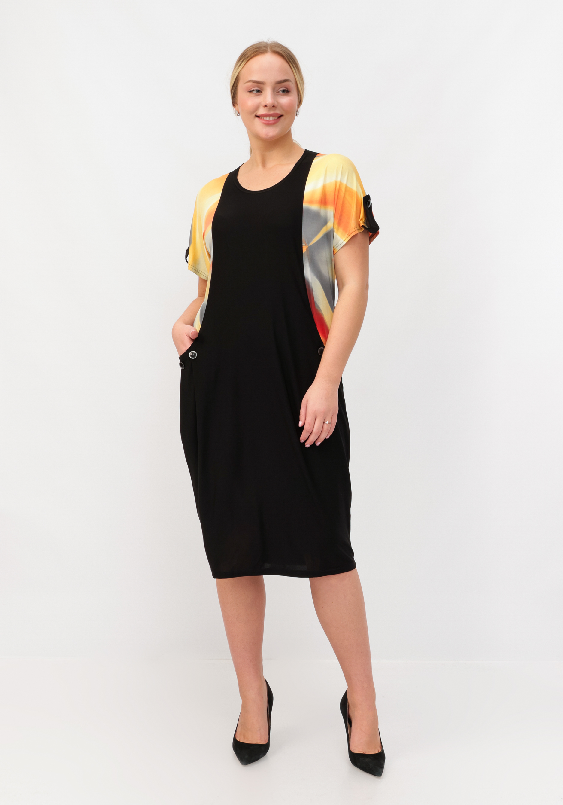 Платье с имитацией сарафана