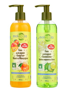 Гель для душа без парабенов, 2 шт