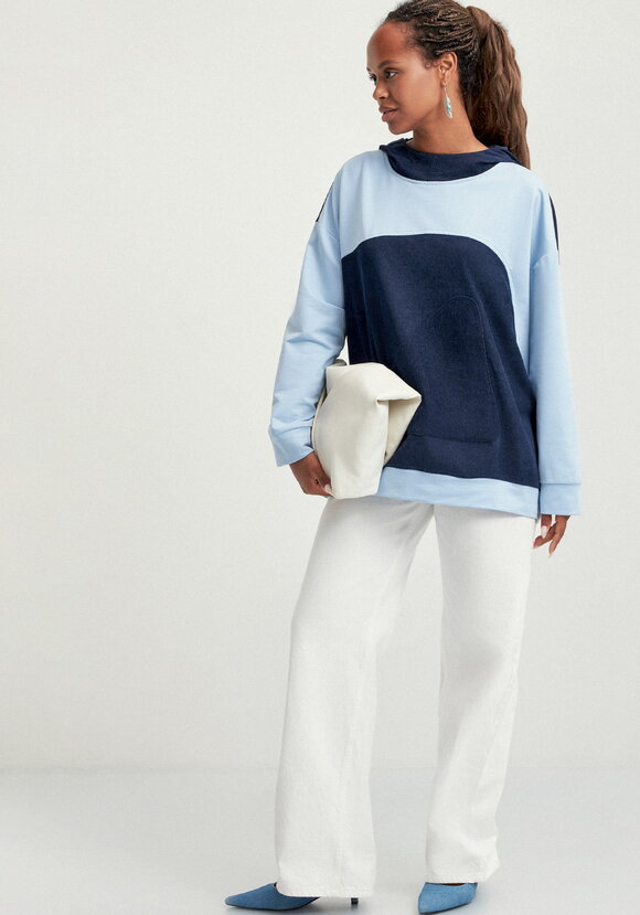 Худи оверсайз комбинированное шир.  580, рис. 17