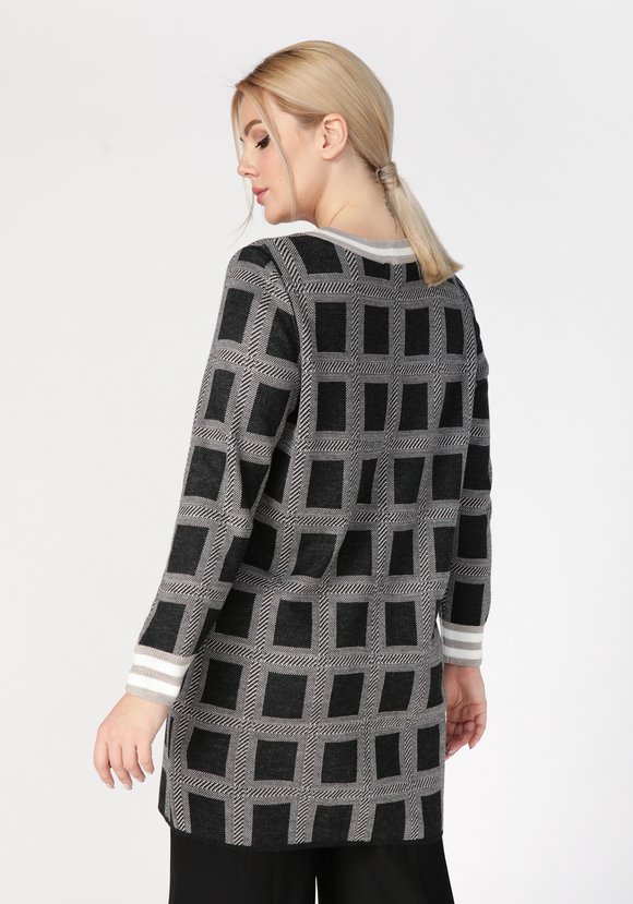 Кардиган женский на молнии шир.  580, рис. 6